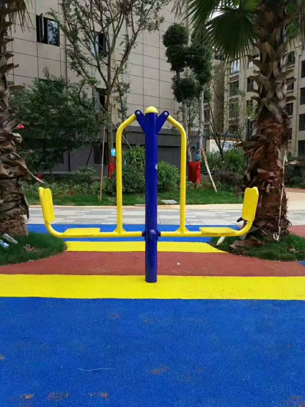 小区室外健身 中老年健身 学校健身器材 公园广场健身路径双人坐蹬(图3)